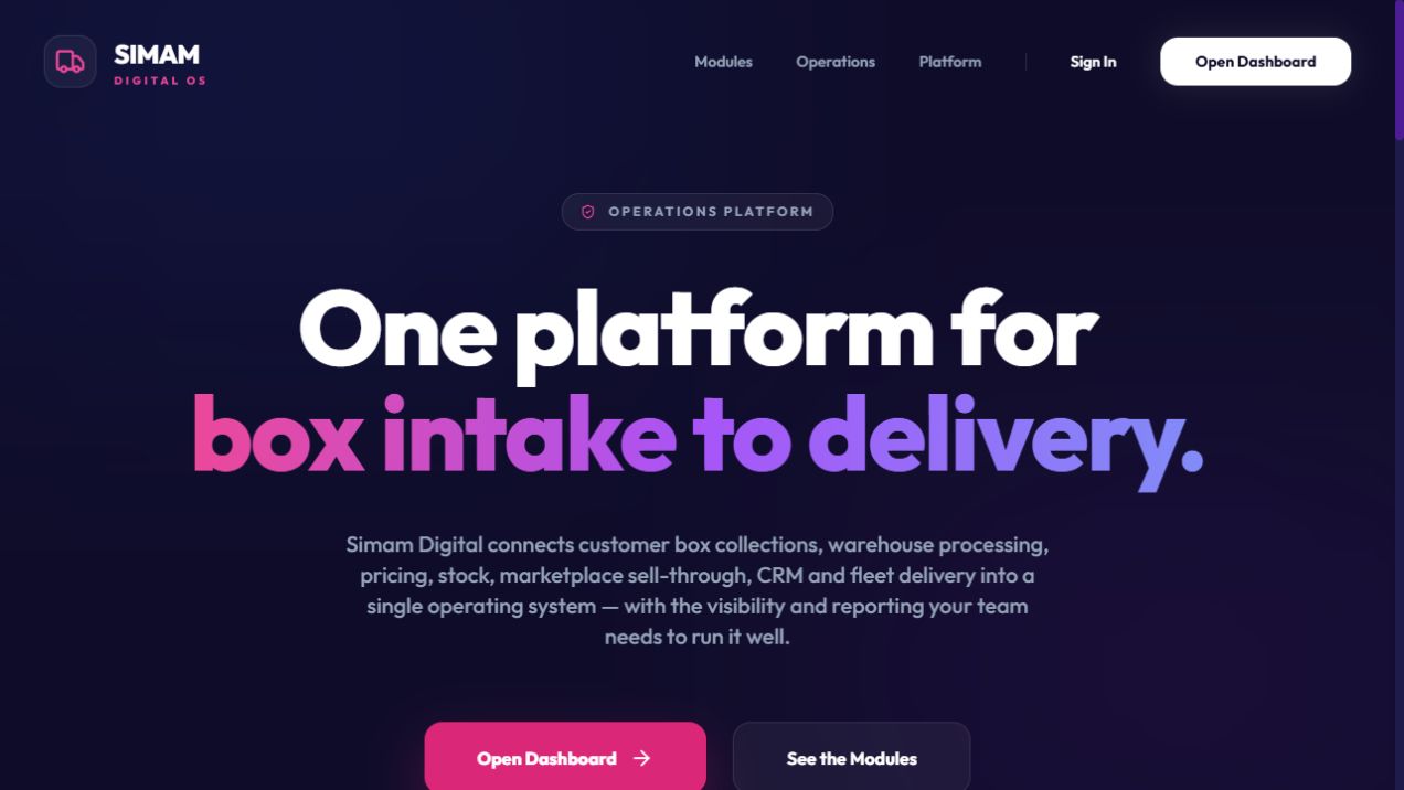 Logistics Platform project screenshot
