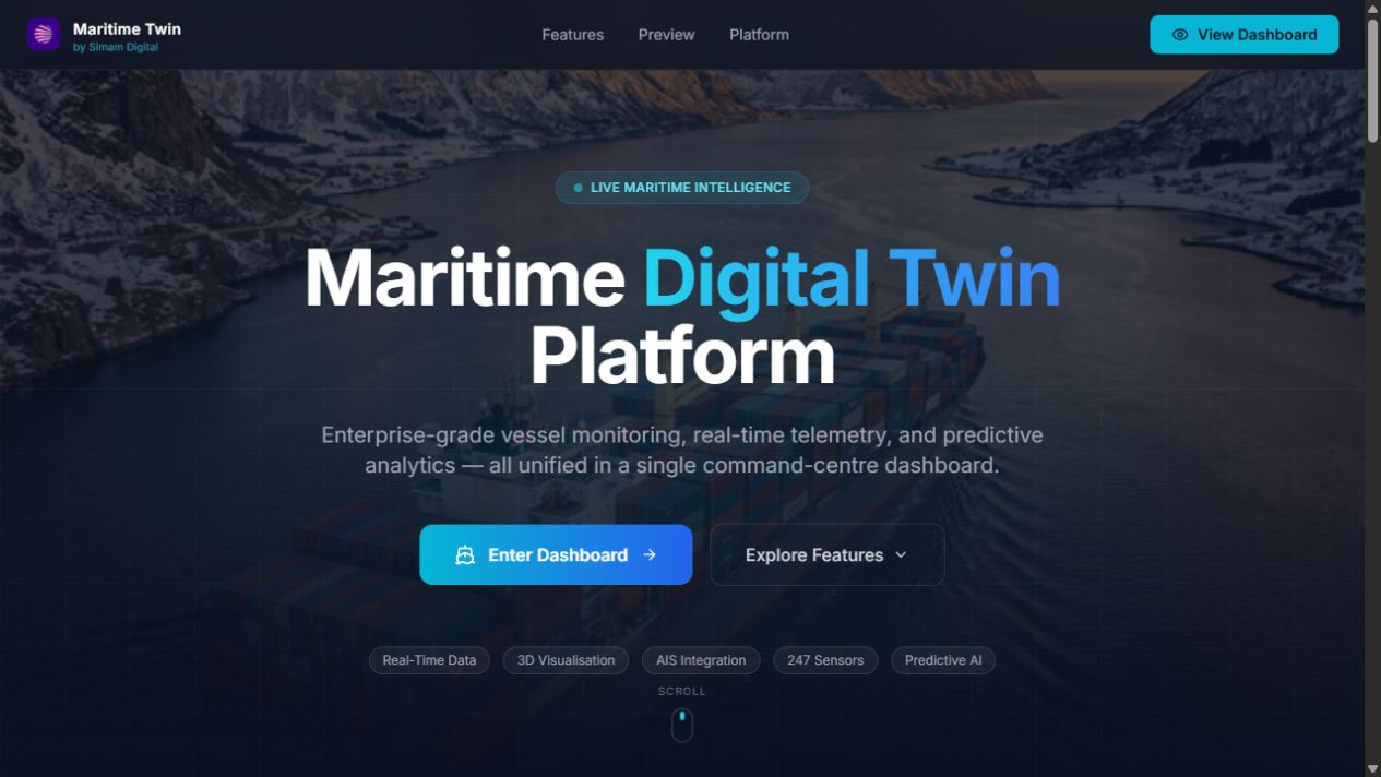 Maritime Digital Twin project screenshot